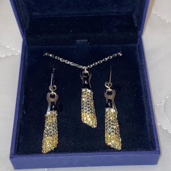 Swarovski Silver Set Earring & Necklace